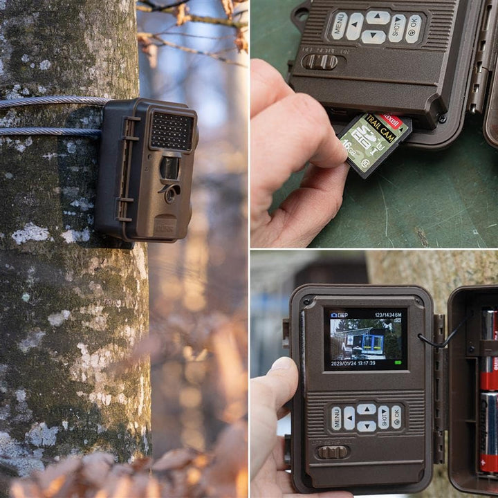 DÖRR Snapshot Mini Black 30MP 4K Komplettset | Überwachungskamera - Wildkamera - Fotofalle - 30MP -