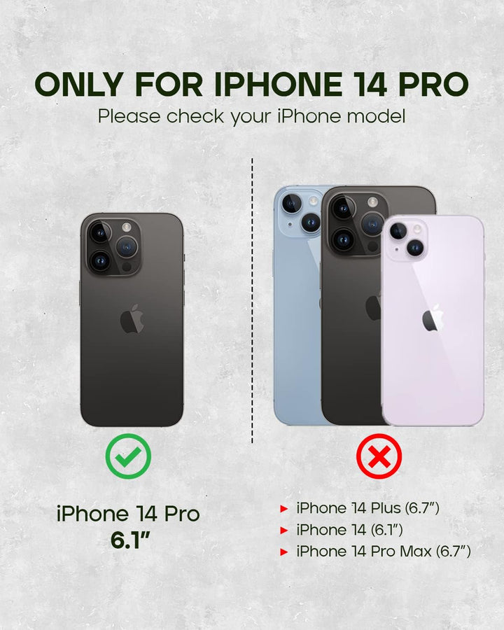 Porter Riley - Lederhülle für iPhone 14 Pro. Premium Echtleder Standhülle/Ledertasche/Brieftasche mi