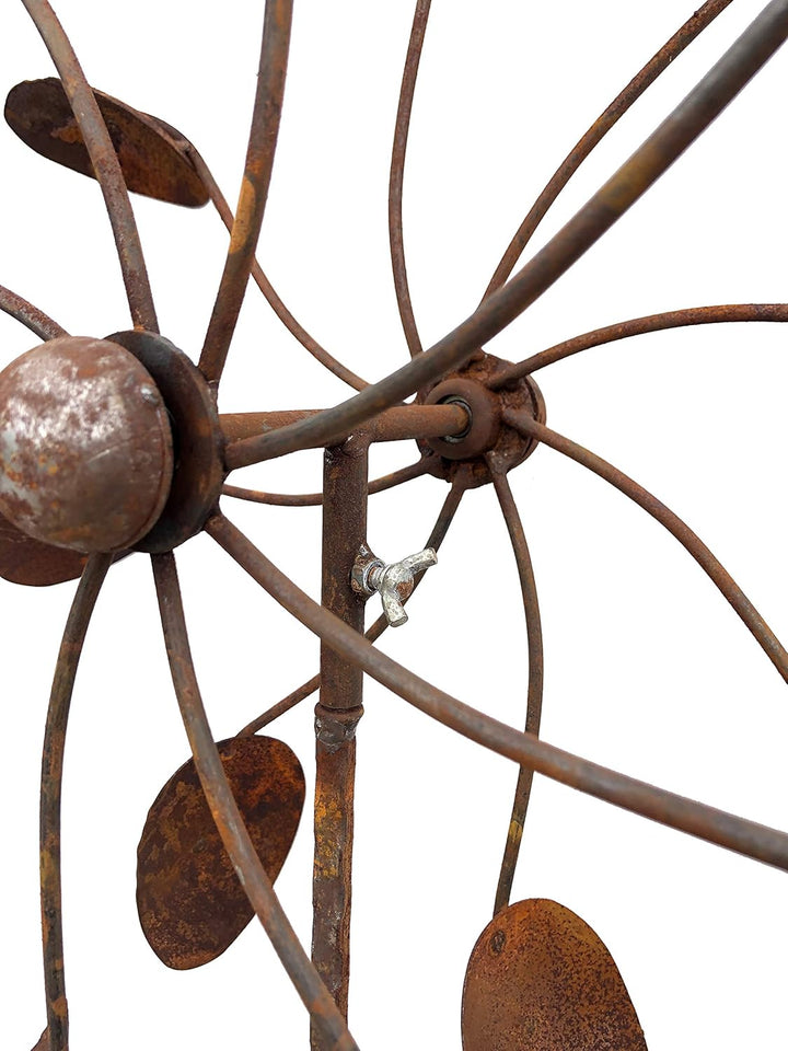 Metall Windrad 'Löffel' - massives Windspiel Windmühle für den Garten - wetterfest und standfest - m