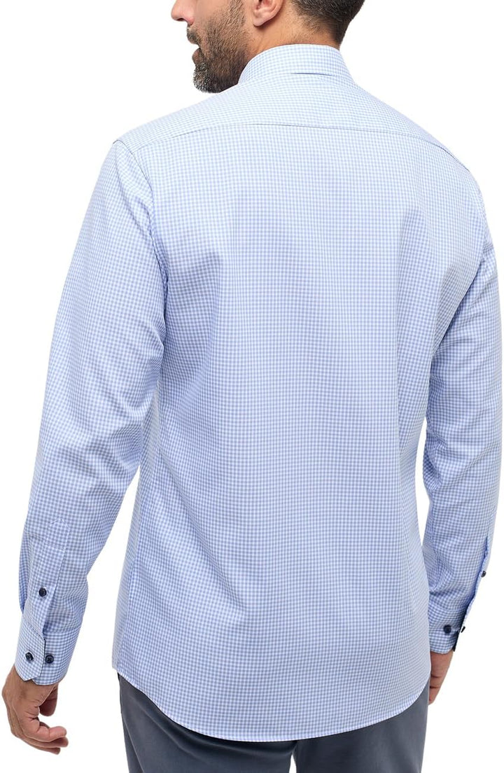 ETERNA Male Shirt unifarben 41 Hellblau, 41 Hellblau
