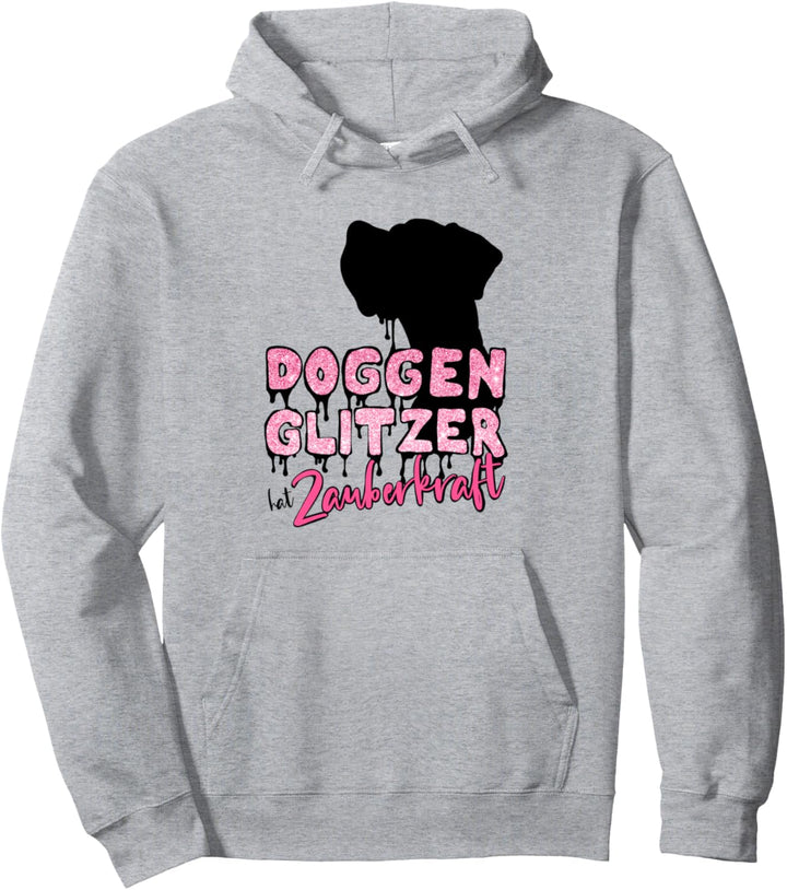 Deutsche Dogge - Doggenglitzer hat Zauberkraft - Rosa Pullover Hoodie