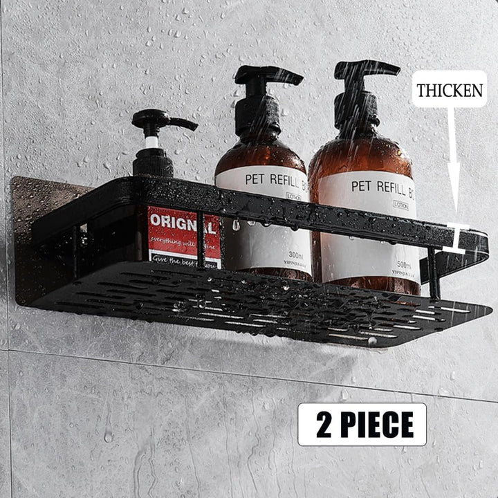 Duschablage Ohne Bohren,Duschregal Aluminium Duschkorb Selbstklebend für,Moderner Badezimmerregal,Ma