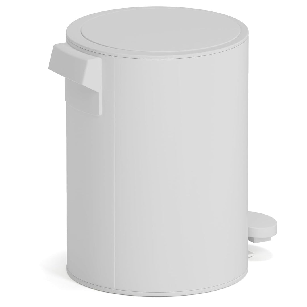 3 Liter Treteimer Edelstahl matt Softclose Klappdeckel leise schliessend Inneneimer Mülleimer Abfall