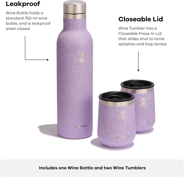 Hydro Flask Wein-Geschenkset aus Edelstahl