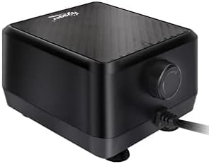 hygger Leiseste Aquarium Luftpumpe, regelbare Sauerstoffpumpe 2 Luftauslässe 5W/10W Ultra Leise Leis