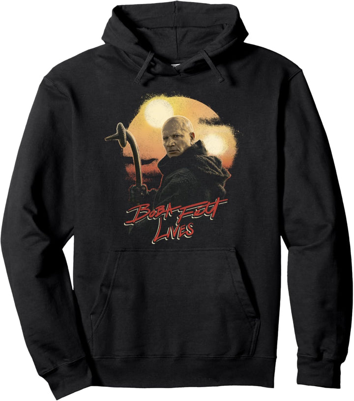 Star Wars: The Mandalorian Boba Fett Lives R14 Pullover Hoodie