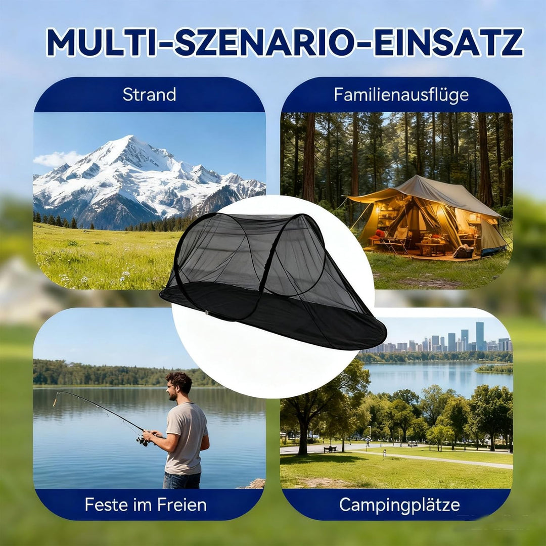 Pop Up Moskitonetz, Aartner 200 * 72 * 70 cm Moskitonetz Zelt, Faltbares Netz Reise Ohne Aufhängung,