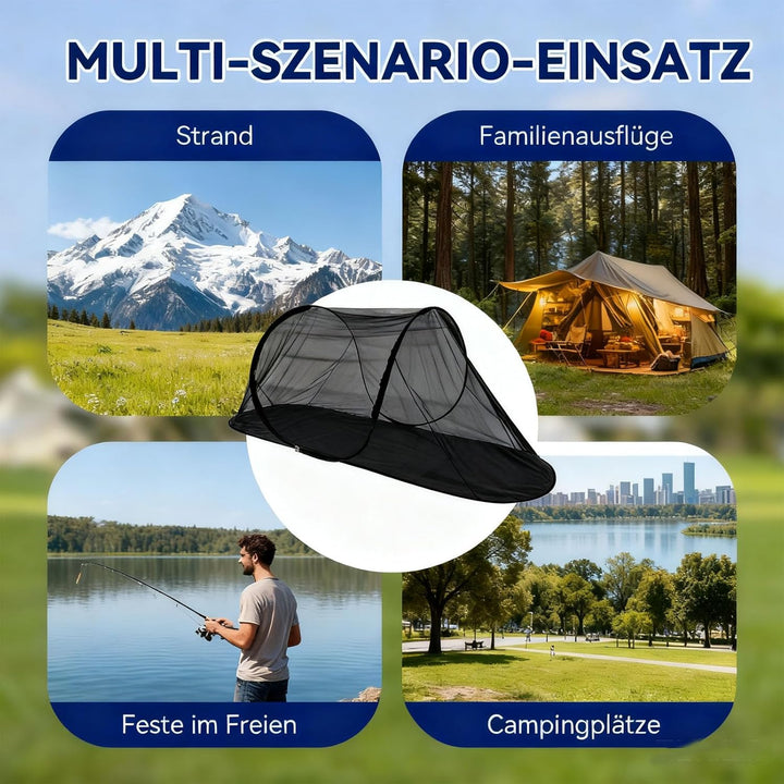 Pop Up Moskitonetz, Aartner 200 * 72 * 70 cm Moskitonetz Zelt, Faltbares Netz Reise Ohne Aufhängung,