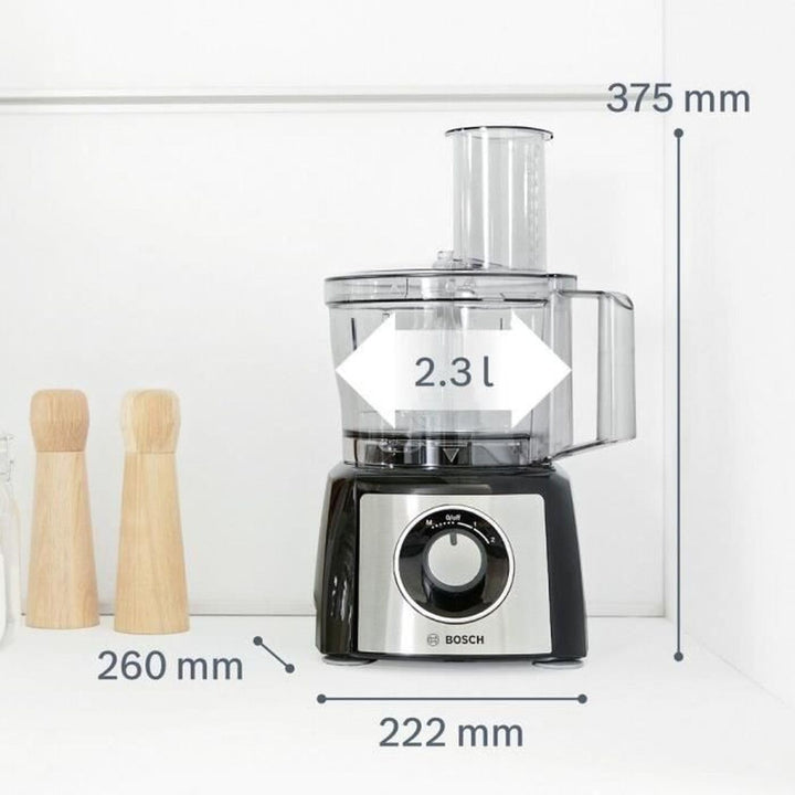 Bosch MultiTalent 3 MCM3501M — Vielseitige Küchenmaschine mit 50+ Funktionen — 800 W — 2,3 l Fassung