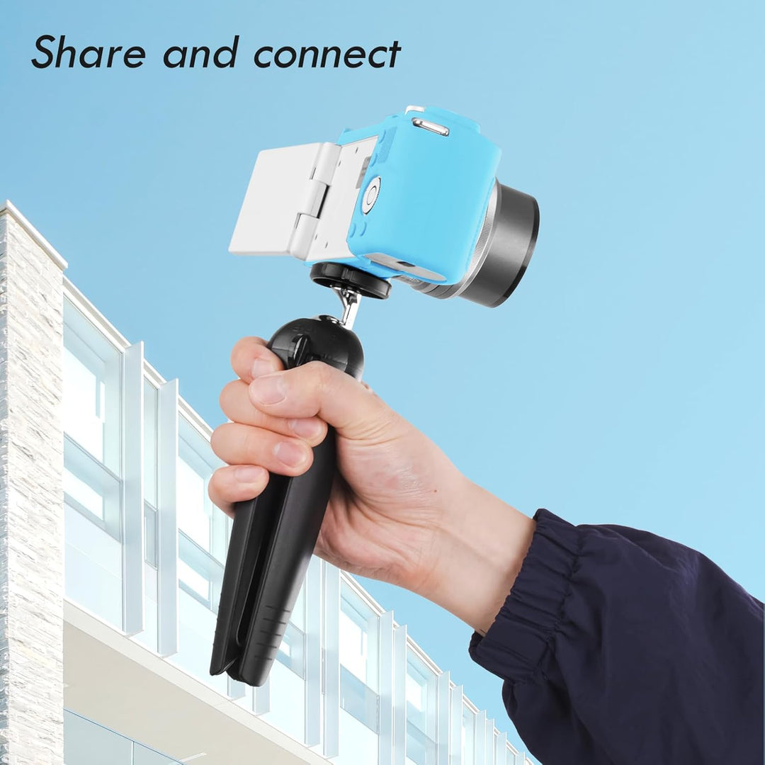 Rieibi ZVE10 Hülle, Weiche Silikon-Schutzhülle für Sony ZV-E10 ZVE10 Kamera, blau, Kameratasche, bla