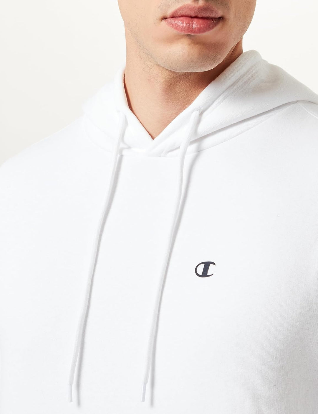 Champion Herren Legacy Basics-Powerblend Fleece Kapuzenpullover XS Bianco, XS Bianco