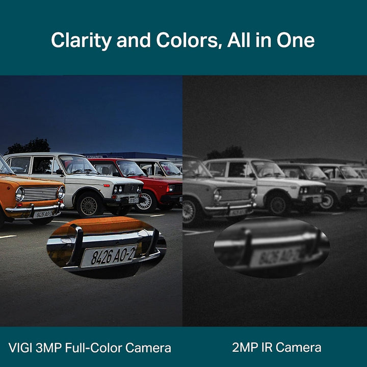 TP-Link VIGI C230 2,8 mm Objektiv Smart Sicherheitskamera | 3 MP HD Vollfarb-Dome-Netzwerkkamera | i