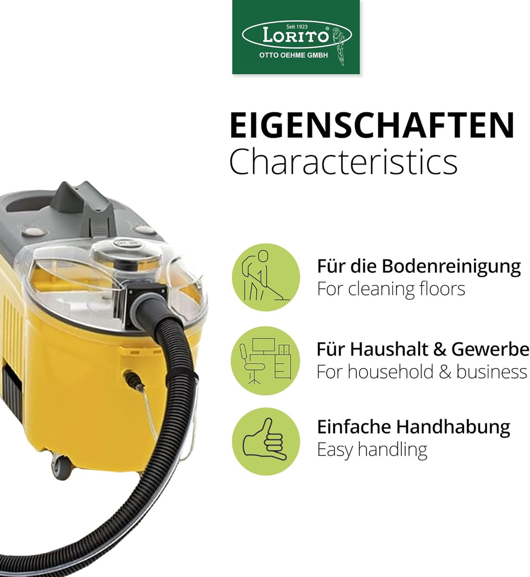 Lorito Profi Sprühextraktionsgerät Auto Polster Teppich, Reiniger Teppichreinigungsmaschine Waschsau