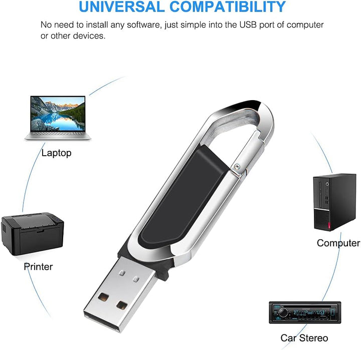 64GB USB-Stick Tragbarer USB-Flash-Laufwerk mit Schlüsselanhänger USB 2.0 Speicherstick für Externe