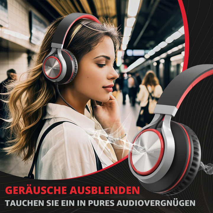 USB-C Kopfhörer mit Mikrofon und Lautstärkeregler, Over Ear Stereo Headsets für iPhone 15, 16 Pro, k
