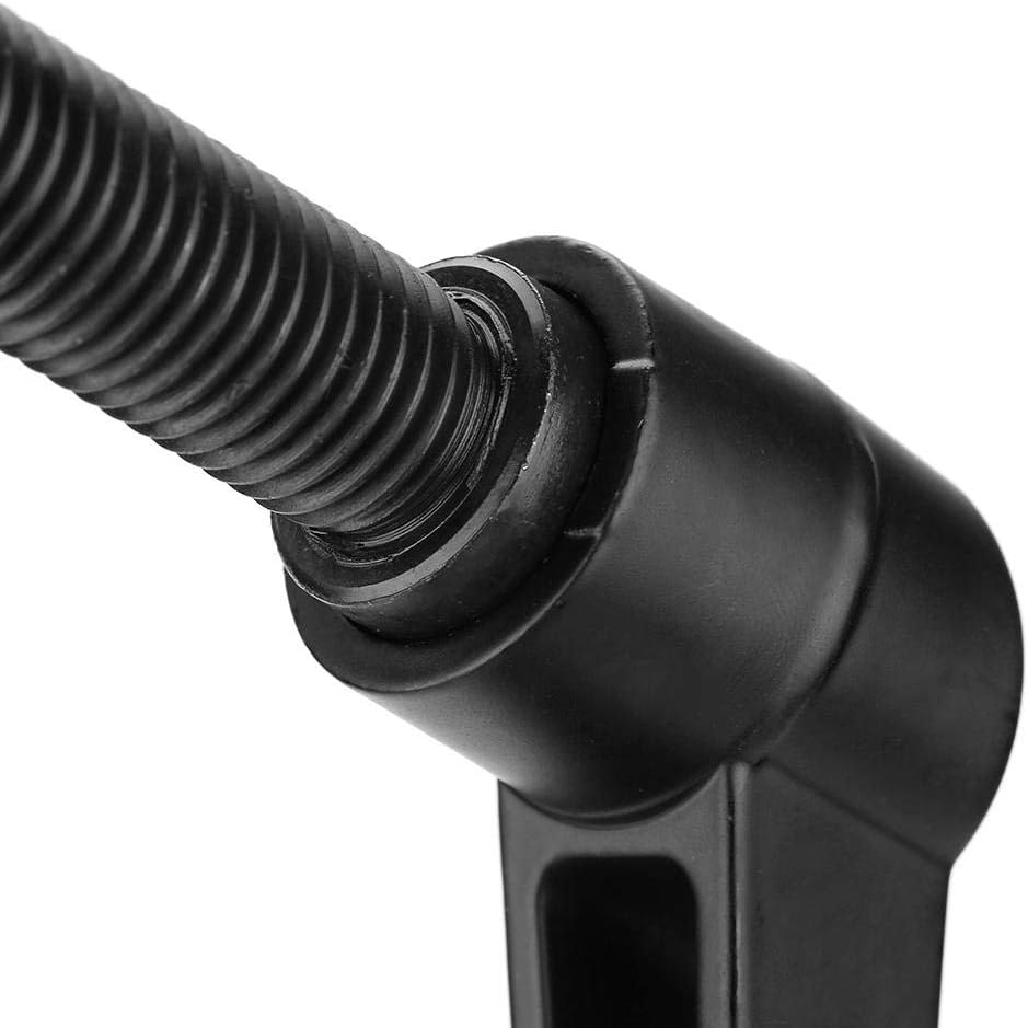 4 stücke Klemmhebel Griff, M10 Edelstahl Aussengewinde Verstellbarer Griff Maschinenknöpfe, Schwarz(