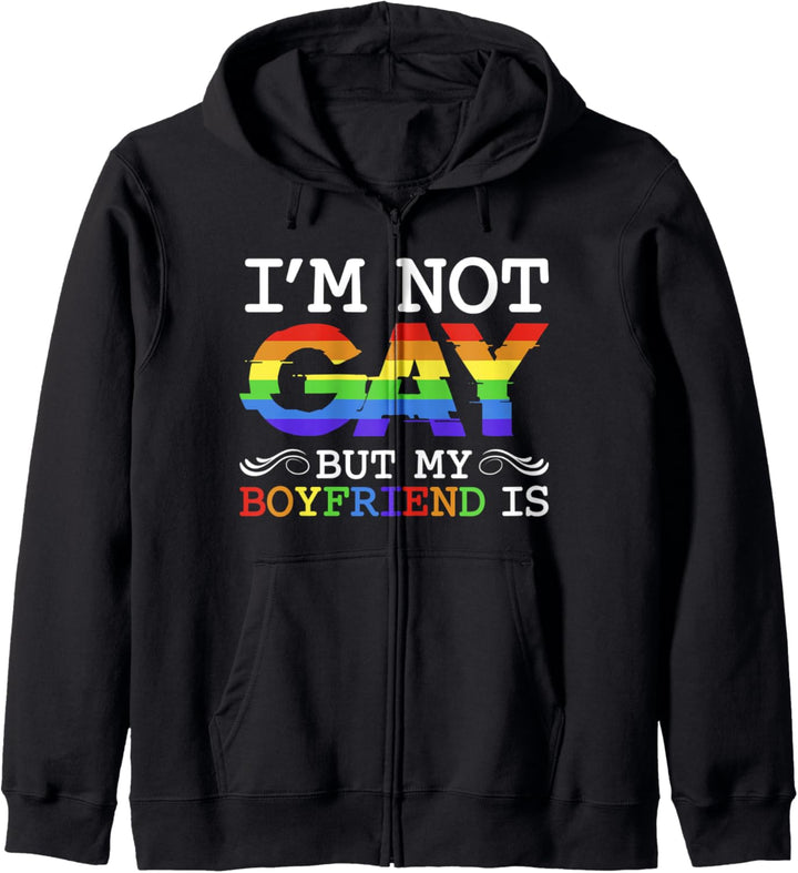 LGBTQ Schwul Gay Pärchen Regenbogen Partnerlook Pride Parade Kapuzenjacke