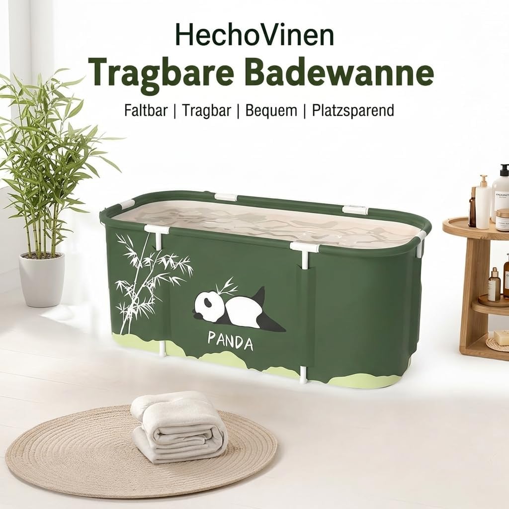 Tragbare Badewanne, Mobile Faltbare Badewanne für Dusche, Erwachsene Klappbare Plastikwanne, Spa Bad