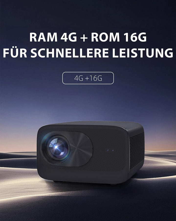 Beamer natve 4K: WLAN-LED-Beamer mit nativer 4K-UHD-Auflösung, 12.000 lm, 600 ANSI (Projektor, für S