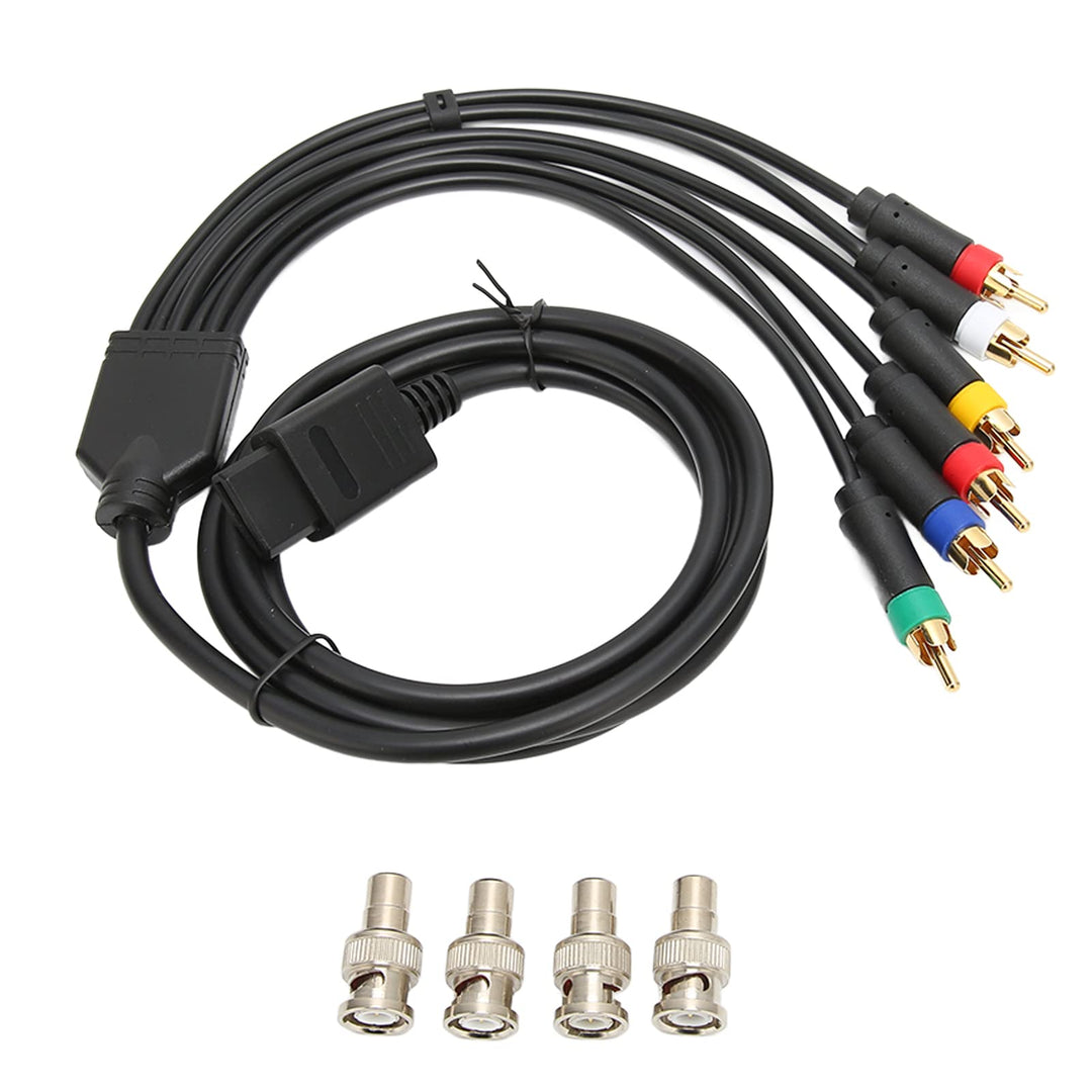 Keenso RGB RGBS -Komponentenkabelkabel, AV -Kabel mit 4 BNC -Köpfen für für N64 für SFC für