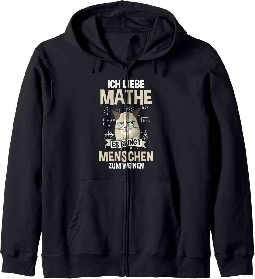 Mathematik Mathe Katze Kapuzenjacke