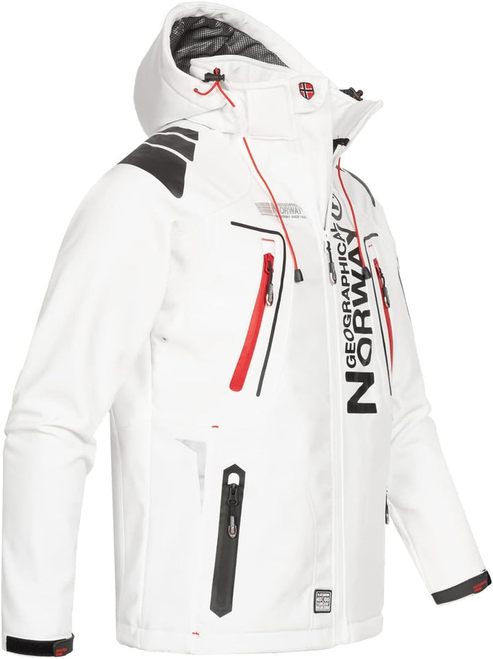 Geographical Norway Herren Tambour Herren Softshell Jacke S Weiss, S Weiss