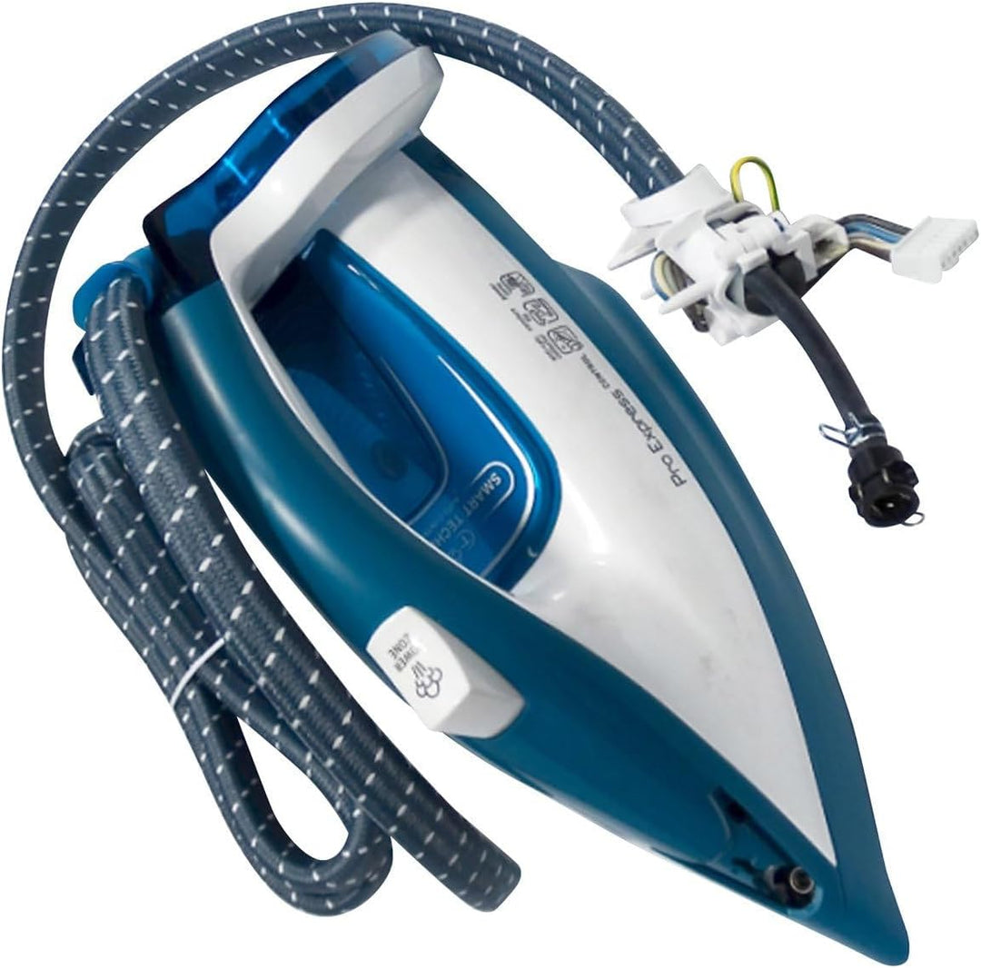 Calor Griff mit Griffbasis und Kordel Dampfbügelstation CS-00130516, Rückziehbares Kabel, Blau
