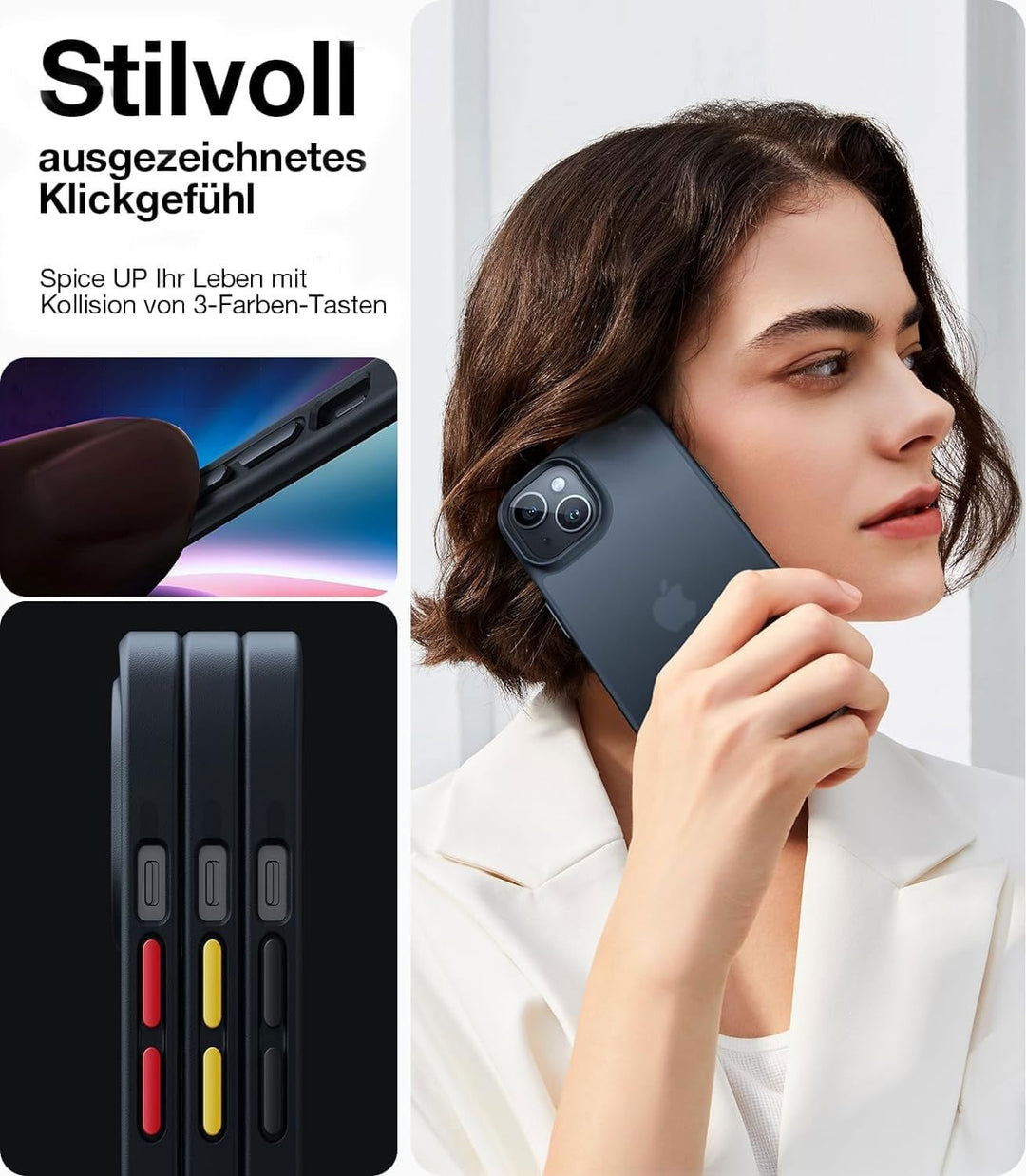 TORRAS für iPhone 13 Hülle Echter Zertifizierter Militärschutz Handyhülle iPhone 13 Case Stossfest K