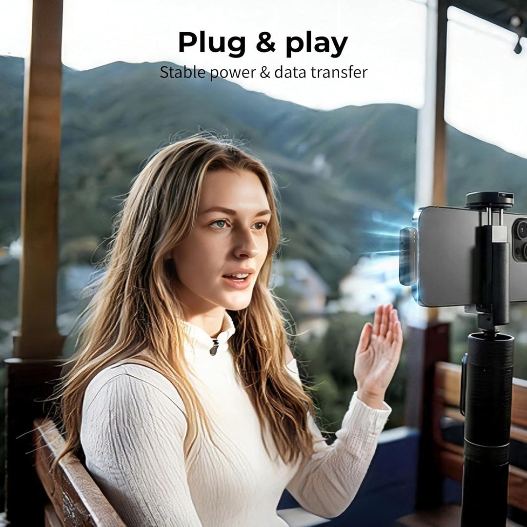 SMALLRIG S70 Mikrofon Lightning Funkempfänger S70RX-L für iPhone/für iPad, Professionell Abgestimmt