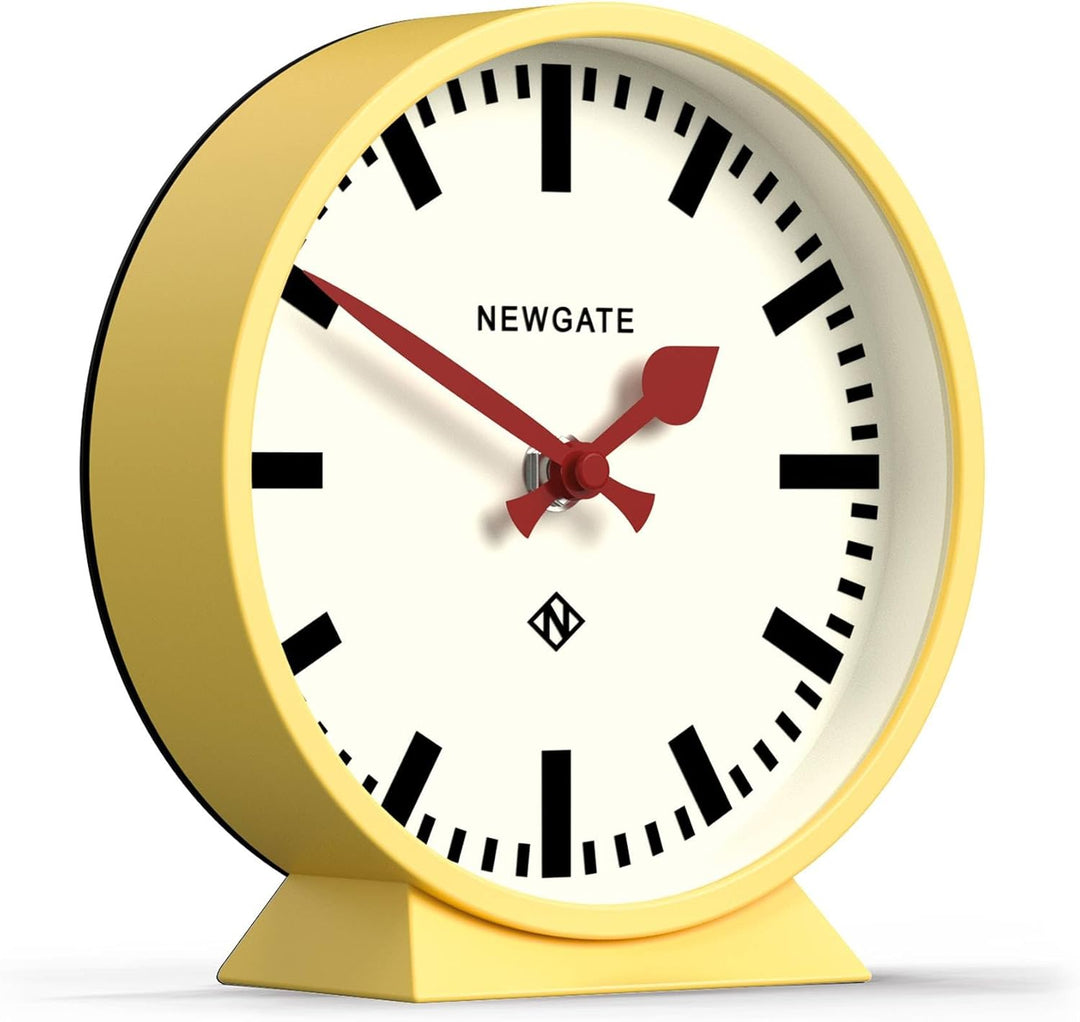 NEWGATE® M Kaminuhr für Kaminsims, geräuschlos, kein Ticken, moderne Kaminuhr, kleine Kaminuhr, Bahn