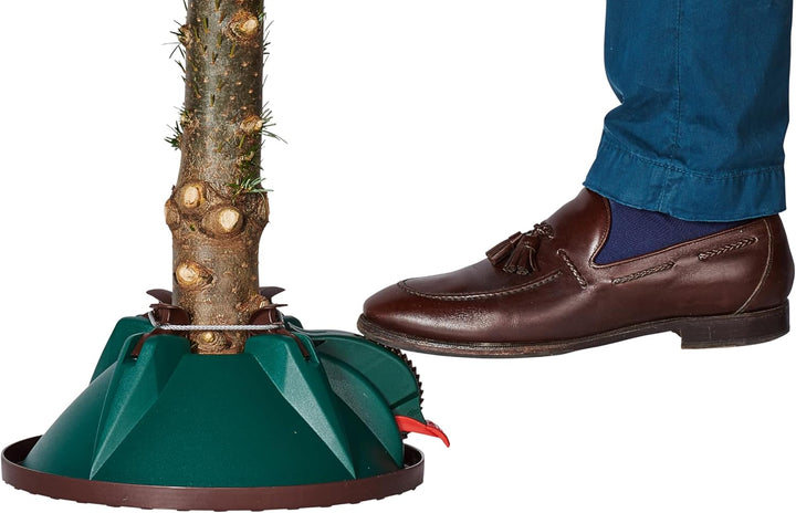 Christbaumständer NIKO Klick Fix mit Roll-Mechanik und Kindersicherung für Bäume bis 200cm