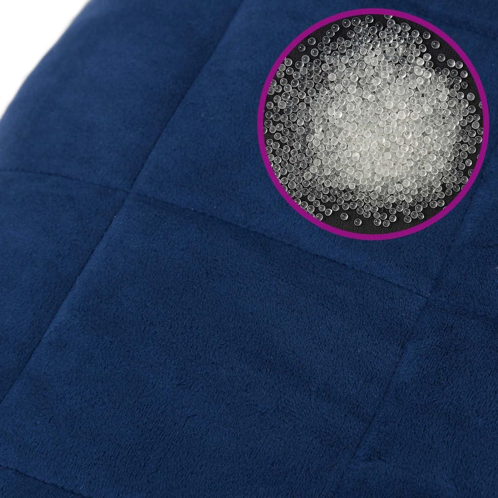 Revera Gewichtsdecke Blau 155 x 220 cm 11 kg Stoff