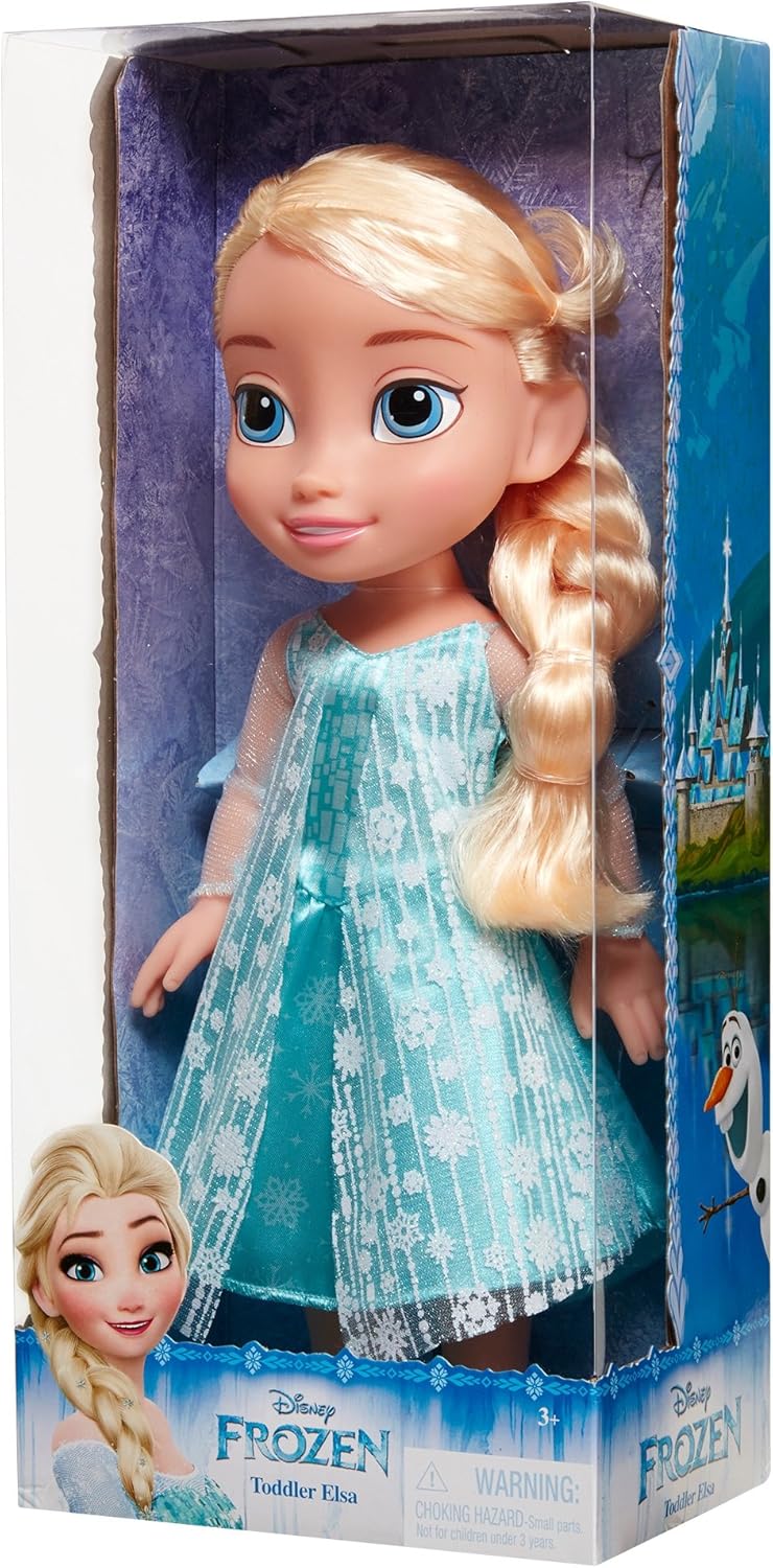 Disney 98921Frozen (Eiskönigin) ELSA Puppe, 35 cm gross, mit glitzerndem Kleid