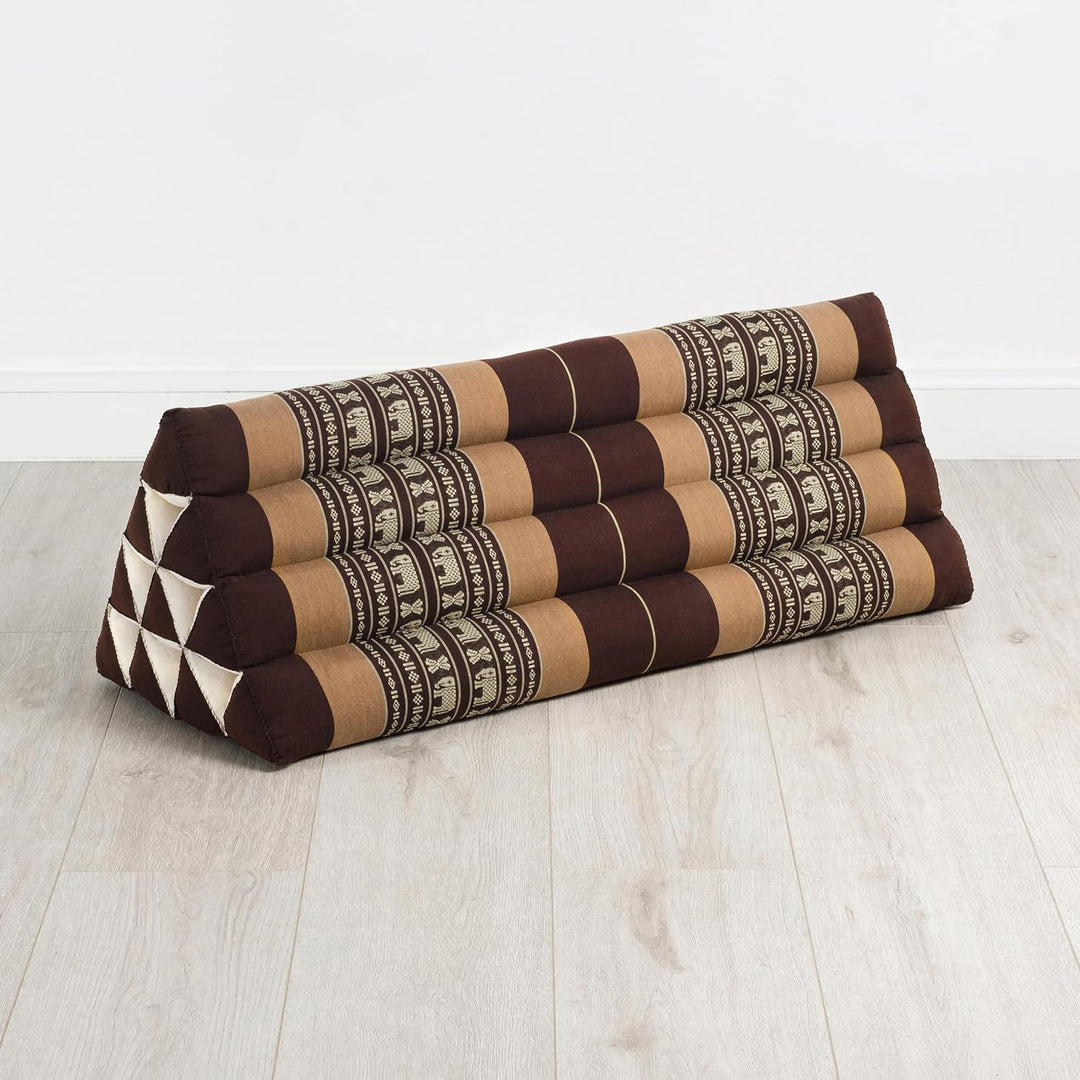 livasia Rückenstützkissen breit für Paare, Dreieckskissen für Garten und Balkon, Keilkissen mit Kapo