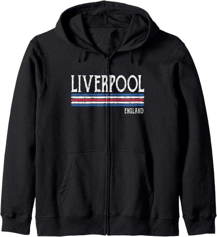 Vintage Liverpool England Kapuzenjacke