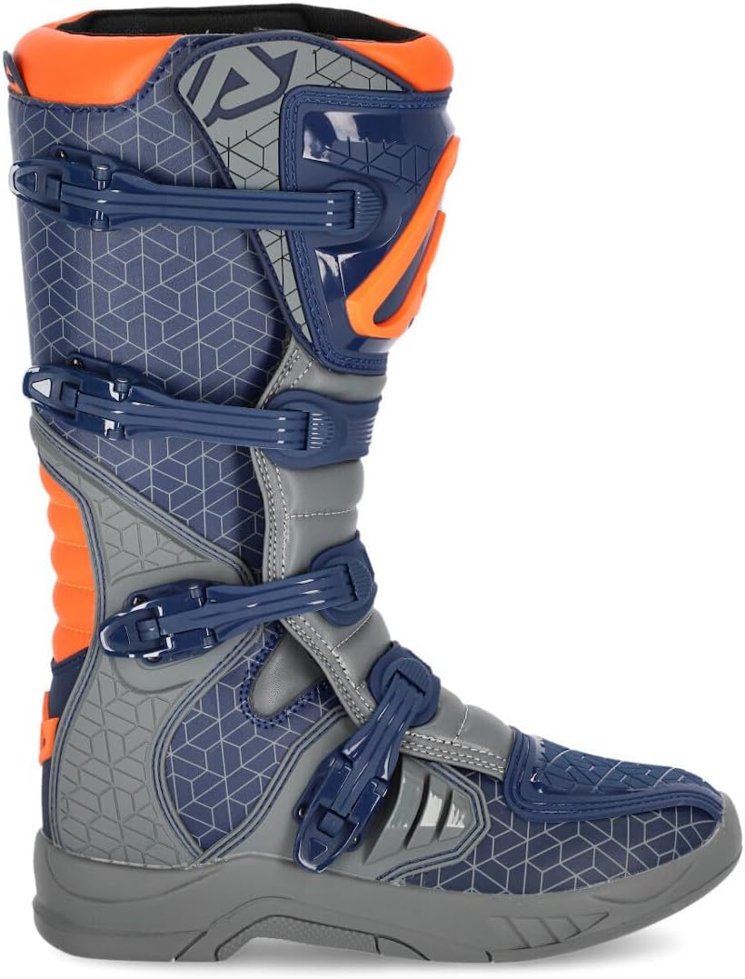 Acerbis Herren X-Team Stiefel 41 EU Blau Grau, 41 EU Blau Grau