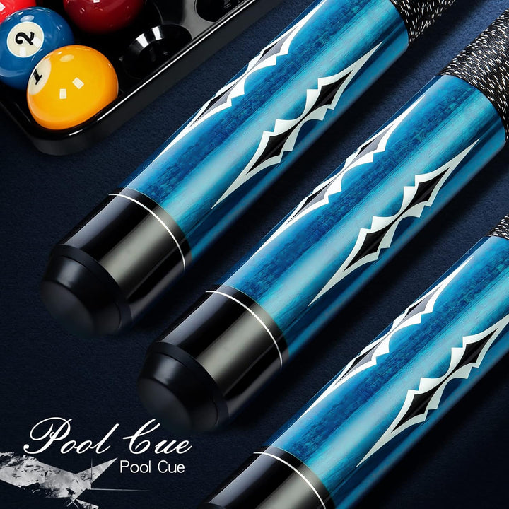 Teekerwan Billardqueue-Set, 13 mm Spitze, Hartholz, kanadischer Ahorn, professioneller Billard-Queue