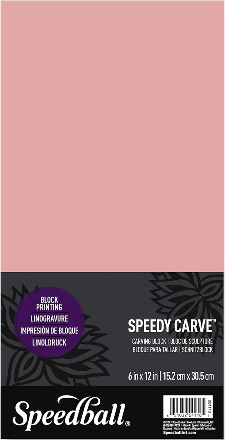 Speedball Druckstock zum Schnitzen, Rose, 6-Inch-by- 12-Inch 6 x 12 in, 6 x 12 in