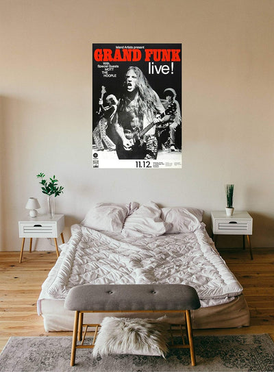 Grand Funk Railroad - Timemachine, Frankfurt 1971 » Konzertplakat/Premium Poster | Live Konzert Vera