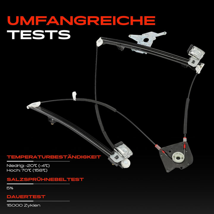 Frankberg Elektrisch Fensterheber Ohne Motor 2/3-Türig Vorne Rechts Kompatibel mit Lupo 6X1 6E1 Schr