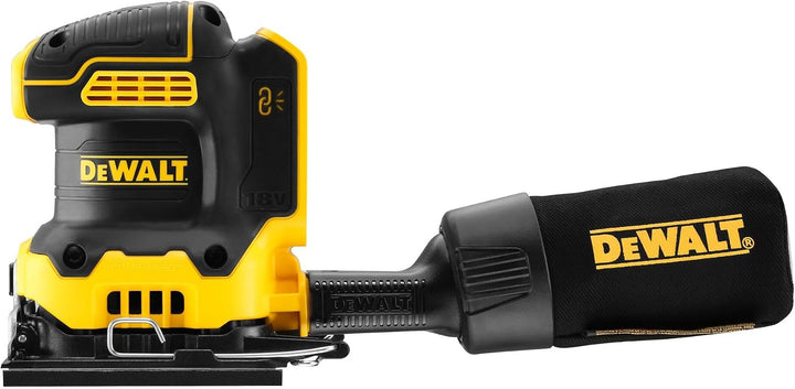 DEWALT DCW200N-XJ 18V XR Brushless 1/4 Blatt Handschleifer (blanke Einheit) Top, Top