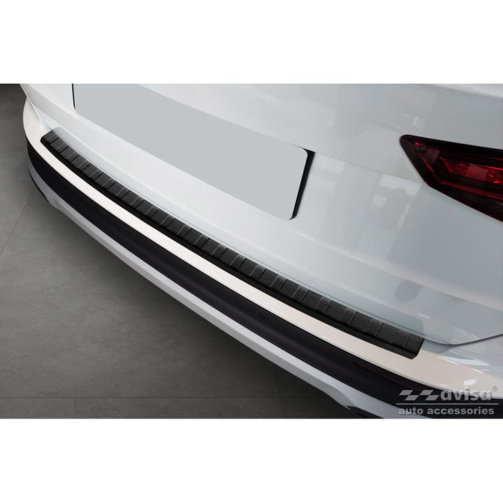 Avisa Matt-Schwarz Edelstahl Heckstossstangenschutz kompatibel mit Seat Ateca 2016-2020 & FL 2020- '
