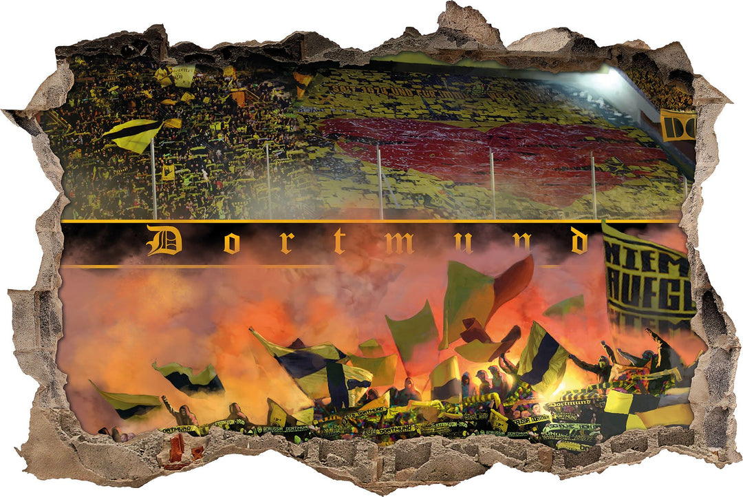 Herz von Dortmund, 3D Wandsticker Format: 62x42cm, Wanddekoration, 62x42