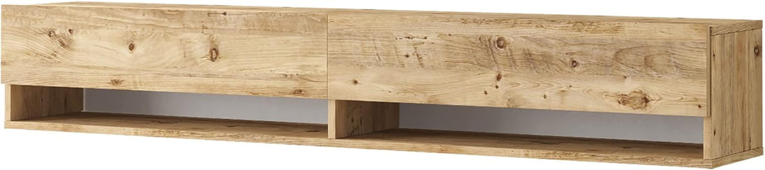 [en.casa] TV Board Laitila TV Schrank mit 2 Ablagen 2 Schranktüren Lowboard Fernsehtisch 180 x 31,5