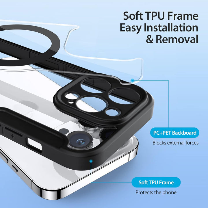 DUX DUCIS Hülle für iPhone 14 Pro 6,1" Handyhülle Kompatibel mit MagSafe, Transparente Anti-Kratzer