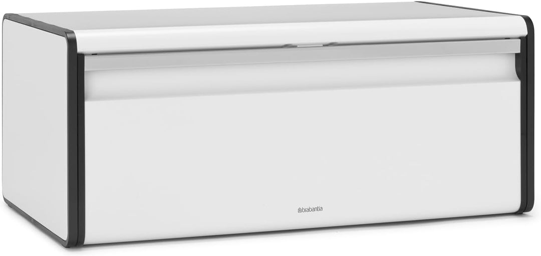 Brabantia Klappbrotkasten - Grosse Aufbewahrungsbox für Brot, Bagels, Brötchen - Platzsparendes Desi