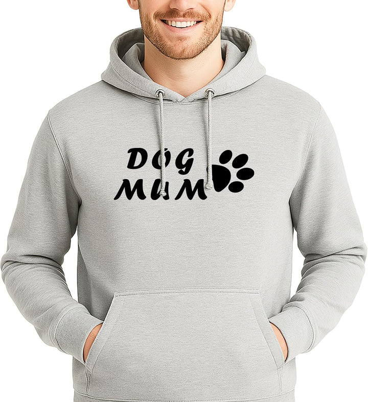 huuraa Unisex Hoodie Dog Mum Tapse Pullover Vegan Grösse S Heather Grey mit Motiv für alle Hundemens
