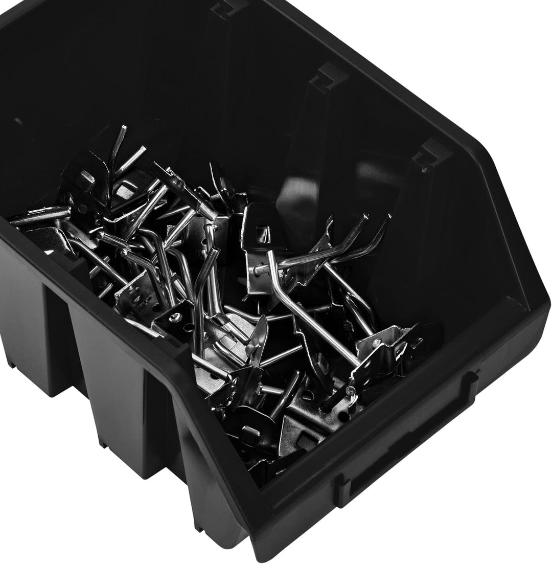 PAFEN Stapelboxen Set – 10x Stapelbox für Werkzeugwand 243 x 125 x 175 mm – Sichtbox Stapelkasten St