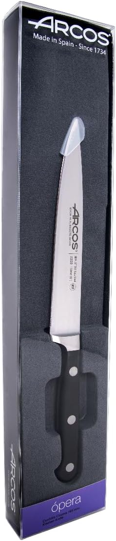 Arcos Opera - Küchenmesser - NITRUM geschmiedetem Edelstahl 160 mm - HandGriff POM Farbe Schwarz