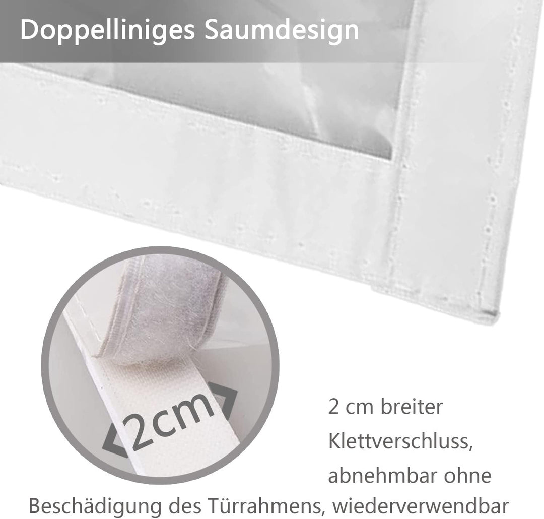 Isolier Schutz Vorhang 100x220cm, Magnet Wärmeschutzvorhang für Türen, Kälteschutz und Wärmeschutz i